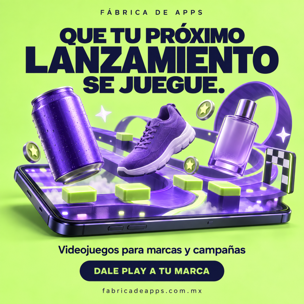 Concepto de videojuego de marca para lanzamientos de productos