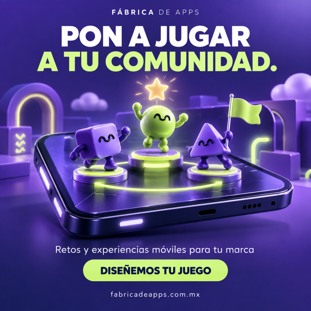 Concepto de retos y experiencias móviles para una comunidad